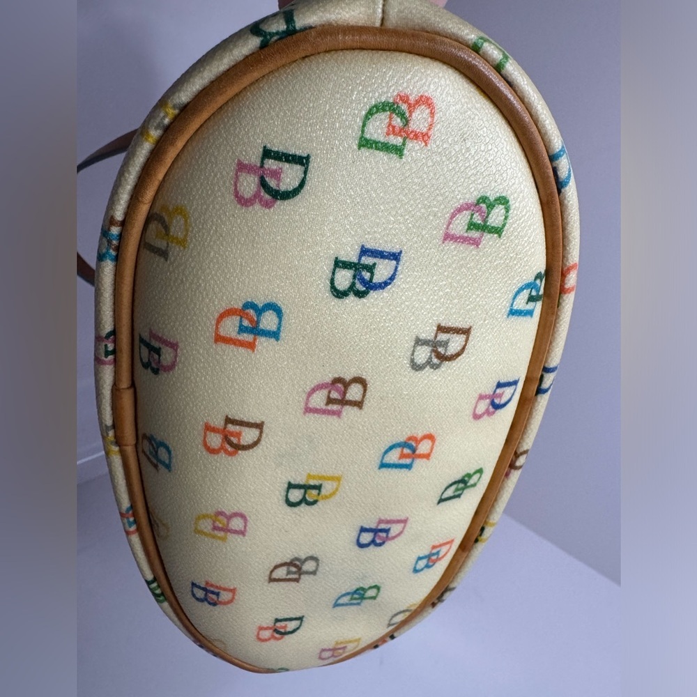 ๐ #223 Dooney & Bourke Vintage Y2K Rainbow Monogram Bucket Bag - Picture 10 of 13